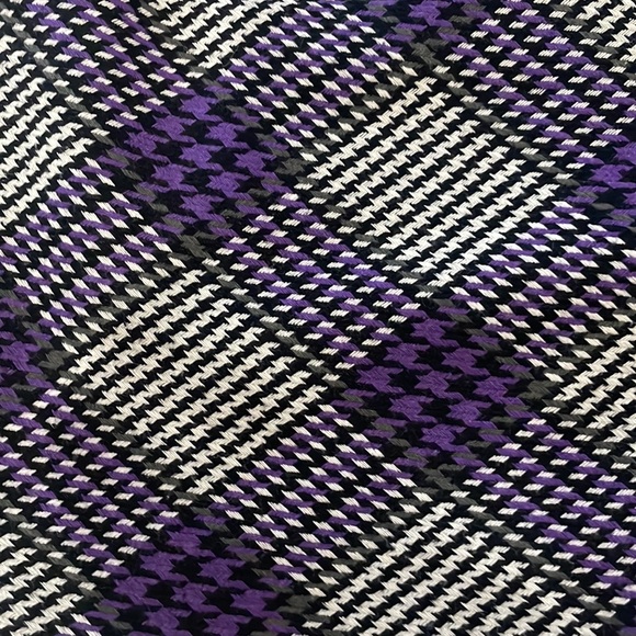 Ann Taylor loft black, purple, grey, skirt. Size 12. - Picture 3 of 3